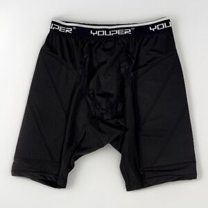 Youper Elite Padded‎ Baseball Sliding Shorts Youth Large Black Stretch Soft Cup